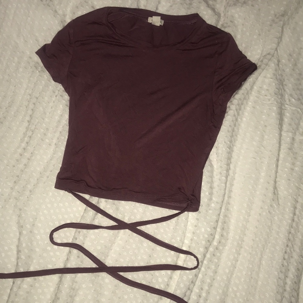 Tie-Front Wrap-Around Crop Top